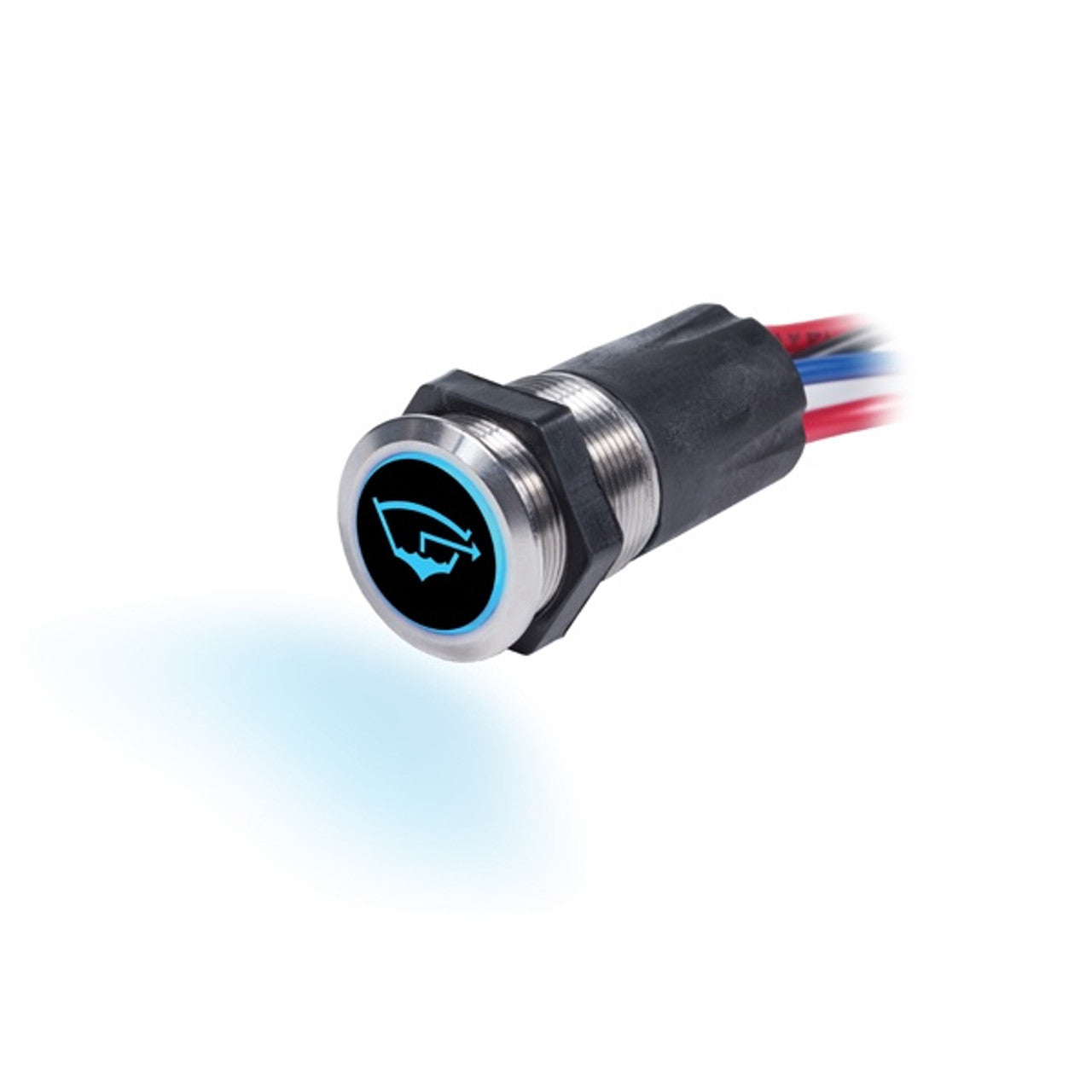 Blue Sea Momentary Push Button Backlit Switch - Off/On